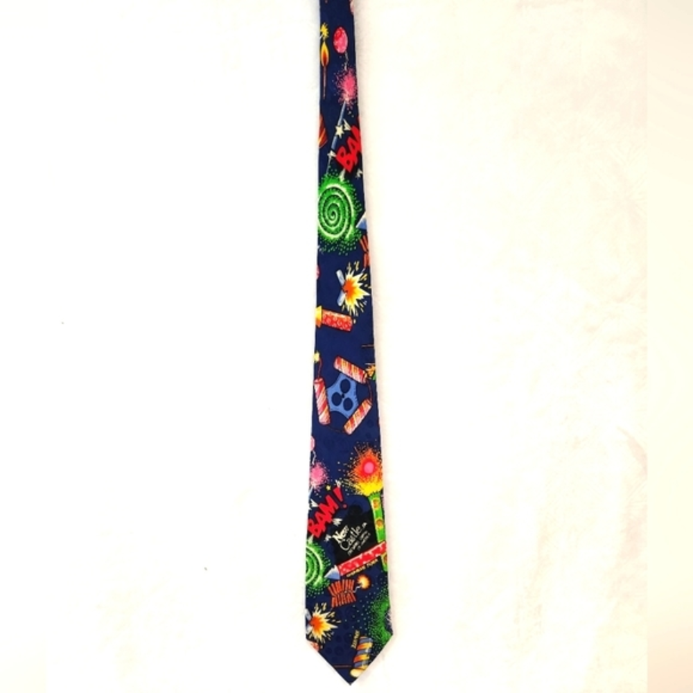 Vintage 1992 Nicole Miller Comic‎ 100% Silk Necktie Collectible 90s
